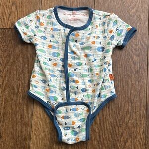 Magnificent Baby fish magnetic onesie size 6 months